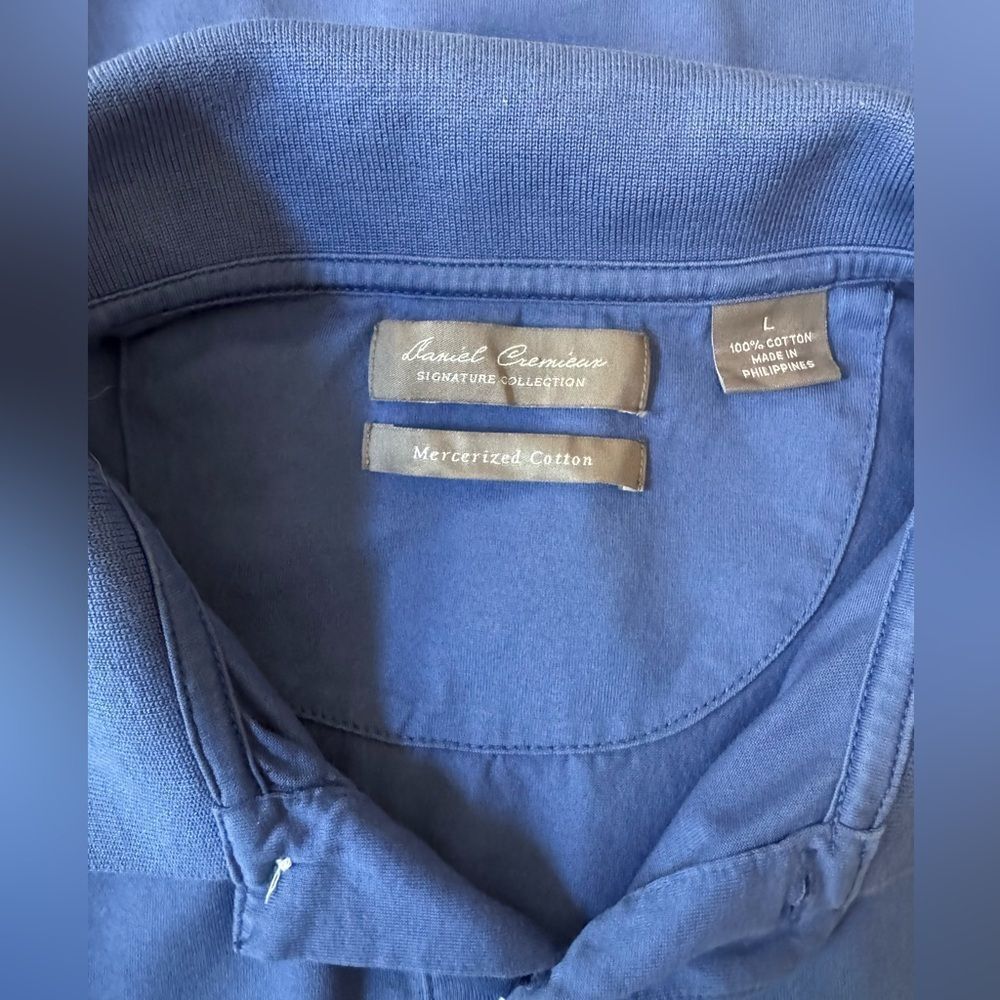 Daniel Cremieux Blue Polo Shirt - Picture 3 of 3